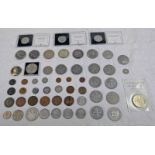 SELECTION OF COINAGE TO INCLUDE 1890 VICTORIA CROWN, 1935 GEORGE V CROWN, 1937 GEORGE VI CROWN,