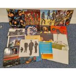SELECTION OF VARIOUS VINYL RECORDS INCLUDING ARTISTS SUCH AS KISS, ALICE COOPER,