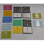 12 X WORLDWIDE PROOF SETS TO INCLUDE 1983, 1984 & 1992 UK PROOF SETS, 2 X 1976 BOTSWANA,