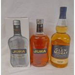 2 BOTTLES SINGLE MALT WHISKY : JURA 10 YEAR OLD - 70CL, 40% VOL.