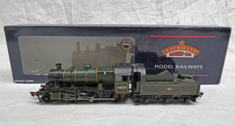 BACHMANN 32-825 OO GAUGE IVATT CLASS 2MT 2-6-0 46521 BR LINED GREEN L/CREST.