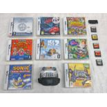 SELECTION OF NINTENDO DS GAMES INCLUDING TITLES SUCH AS SONIC CLASSIC COLLECTION,