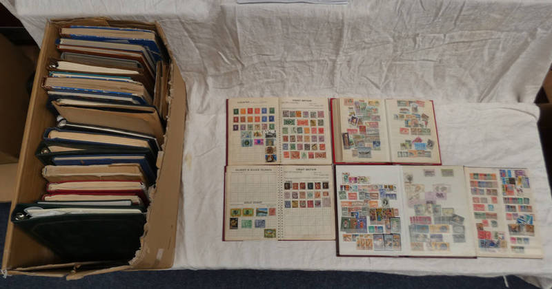 LARGE COLLECTION OF VARIOUS MINT & USED WORLDWIDE STAMPS IN 31 ALBUMS.