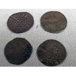 4 X EDWARD I (1272-1307) SILVER PENNIES,