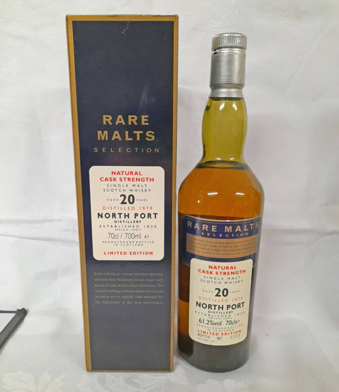 1 BOTTLE NORTH PORT NATURAL CASK STRENGTH 20 YEAR OLD SINGLE MALT WHISKY, DISTILLED 1979,