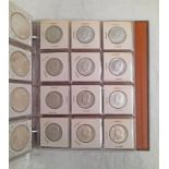 COIN ALBUM OF MOSTLY USA & MEXICO COINS TO INCLUDE 18 SILVER DOLLARS WITH 1880-S, 1882-S, 1883-0,