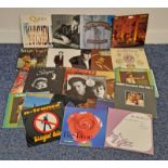 SELECTION OF VARIOUS VINYL RECORDS INCLUDING ARTISTS SUCH AS ABBA, BILLY JOEL,