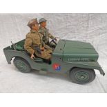 TWO VINTAGE ACTION MEN TOGETHER WITH JEEP