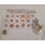 SELECTION OF VARIOUS WORLDWIDE COINAGE TO INCLUDE GERMANY, JAPAN, COSTA RICA WITH JAPAN 100 MON,