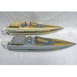 TWO REMOTE CONTROL SPEED BOATS.