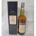 1 BOTTLE HILLSIDE 25 YEAR OLD NATURAL CASK STRENGTH SINGLE MALT WHISKY, RARE MALTS SELECTION,