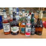 SELECTION OF VARIOUS LIQUEURS ETC TO INCLUDE SOUTHERN COMFORT,