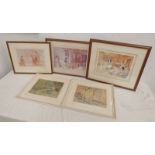 W RUSSELL FLINT, SELECTION OF FRAMED PRINTS INCLUDING; AN AUGUST MORNING,