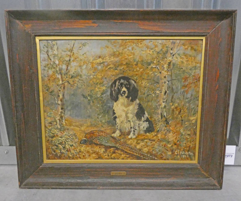 G L WHELOTON A SUCCESSFUL HUNT SIGNED FRAMED OIL PAINTING 38 X 48 CM