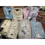 SELECTION OF MENS SHIRTS TO INCLUDE SAVILLE ROW COMPANY 17", PIERRE CARDIN 16.