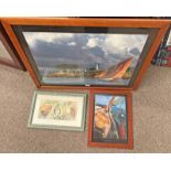 LOIC JANBE, FRAMED PHOTOGRAPH OF A MAN ON BOAT, TOGETHER WITH JEAN-NAVIE LIOT, LE FORBAN DE BONO,