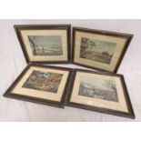 SET OF 4 FRAMED 19TH CENTURY COLOURED ENGRAVINGS BY R HAVELL TO INCLUDE PHEASANT, SNIPE,