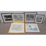 SELECTION OF FRAMED PRINTS TO INCLUDE; J MASTIN, THE BREAD OF LIFE, SIGNED IN PENCIL, 26/495,