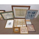 SELECTION OF FRAMED PICTURES TO INCLUDE; BEL COWIE, PAINTEDSHIP ON A PAINTED OCEAN,
