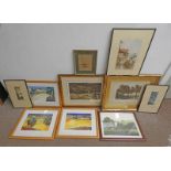 SELECTION OF FRAMED PRINTS TO INCLUDE ; 'LAZY AFTERNOON,', LANFORD MONRAE,