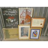 SELECTION OF PRINTS ETC TO INCLUDE ;
