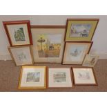 VARIOUS FRAMED PICTURES OF SCOTTISH CATHEDRALS & OTHER LOCATIONS INCLUDING;