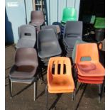 LARGE SELECTION OF STACKABLE CHAIRS