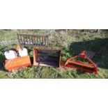 LAWNGROOMER LAWNMOWER ATTACHMENT & 2 OTHER LAWNMOWER ATTACHMENTS