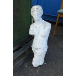 ****LOT WITHDRAWN**** PAINTED RECONSTITUTED STONE FIGURE