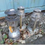 PAIR OF ODIN VERITAS PARAFFIN LAMPS & 1 OTHER