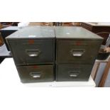 2 VETERAN SERIES METAL 2 DRAWER FILING CHESTS