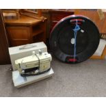 SINGER ELECTRIC SEWING MACHINE & 3 TRESPASS SLEDGES