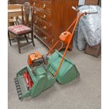 QUALCAST SUFFOLK PUNCH 35 CYLINDER PETROL LAWNMOWER WITH GRASS BOX Condition Report: