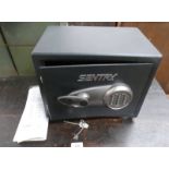 SENTRY SAFE WITH INSTRUCTIONS - KEYS IN OFFICE