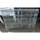 FOLDING METAL DOG CRATE