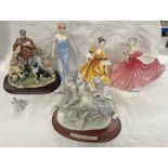 4 DOULTON FIGURES & 2 OTHER FIGURE GROUPS