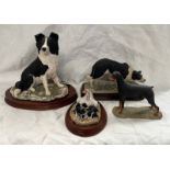 FOUR BORDER OF FINE ARTS ANIMAL FIGURE SETS.