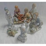 4 LLADRO FIGURES & 2 OTHER FIGURES