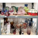 EXCELLENT SELECTION OF VASART & OTHER PERTHSHIRE GLASS, ARTS & CRAFTS STYLE GLASS, COLOURED GLASS,