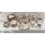 OLD COUNTRY ROSES PORCELAIN TEAWARE,
