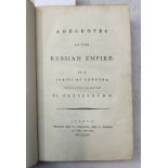 ANECDOTES OF THE RUSSIAN EMPIRE, IN A SERIES OF LETTERS, WRITTEN, A FEW YEARS AGO,