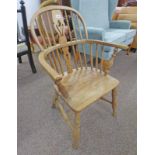 LATE 19TH CENTURY OAK WINDSOR CHAIR