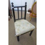 LATE 19TH CENTURY BOBBIN CHAIR