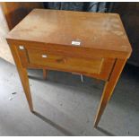 OAK SINGER SEWING TABLE WITH FOLD OUT SEWING MACHINE NO EP 854362