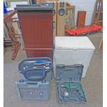 FELLOWES H-3CS SHREDDER, LLOYD LOOM LINEN BASKET, BOSCH ROTARY HAMMER,