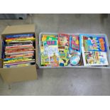 2 BOXES OF VARIOUS CHILDREN'S BOOKS TO INCLUDE TITLES SUCH AS 'MR MEN PICTURE DICTIONARY,