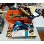 BLACK & DECKER 2 HEAT HOT AIR PAINTSTRIPPER KIT WITH BOX & TOOL BOX WITH CONTENTS