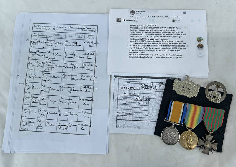 WW1 MEDALS TO 27323 PTE.