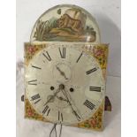 JAMES WALKER MONTROSE GRANDFATHER CLOCK FACE WITH WORKS (AF) Condition Report: 47