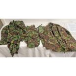 BRITISH MILITARY WOODLAND PATTERN JACKETS, TROUSERS,